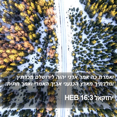 יחזקאל 16:3 HEB Bible Verse Image