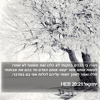 יחזקאל 20:21 HEB Bible Verse Image