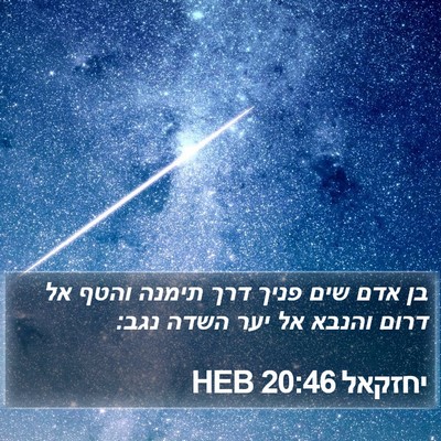 יחזקאל 20:46 HEB Bible Verse Image