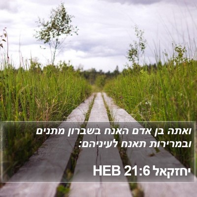 יחזקאל 21:6 HEB Bible Verse Image