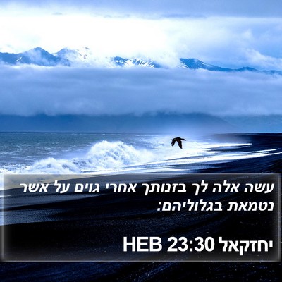 יחזקאל 23:30 HEB Bible Verse Image