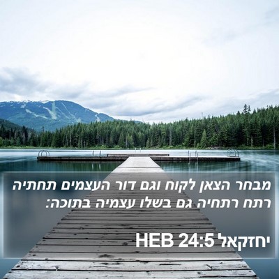 יחזקאל 24:5 HEB Bible Verse Image