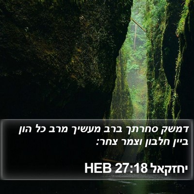 יחזקאל 27:18 HEB Bible Verse Image