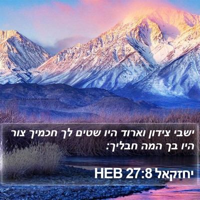 יחזקאל 27:8 HEB Bible Verse Image