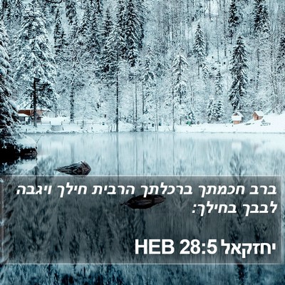 יחזקאל 28:5 HEB Bible Verse Image