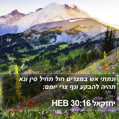 יחזקאל 30:16 HEB Bible Verse Image