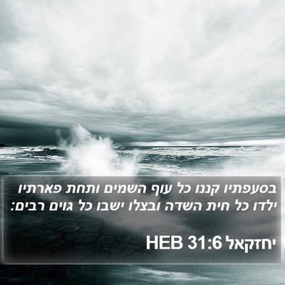 יחזקאל 31:6 HEB Bible Verse Image