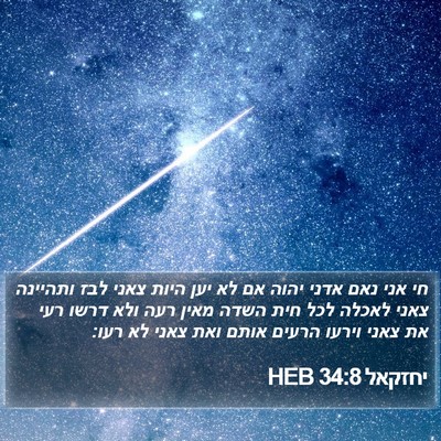 יחזקאל 34:8 HEB Bible Verse Image