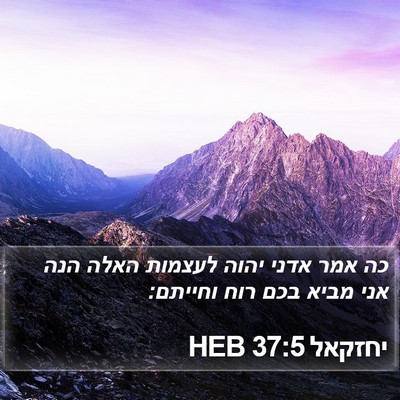 יחזקאל 37:5 HEB Bible Verse Image
