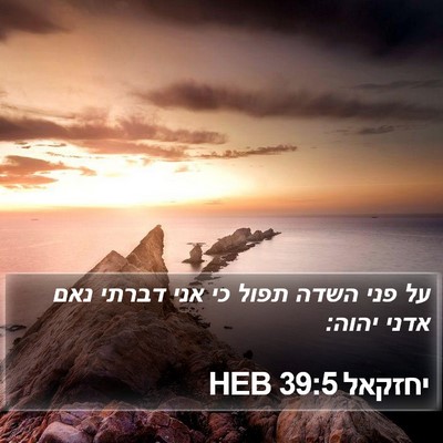 יחזקאל 39:5 HEB Bible Verse Image