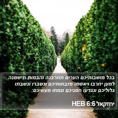 יחזקאל 6:6 HEB Bible Verse Image