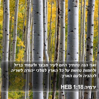 ירמיה 1:18 HEB Bible Verse Image