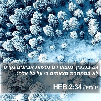 ירמיה 2:34 HEB Bible Verse Image