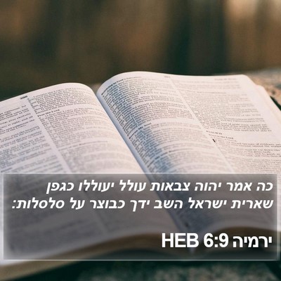 ירמיה 6:9 HEB Bible Verse Image