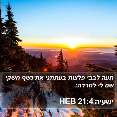ישעיה 21:4 HEB Bible Verse Image