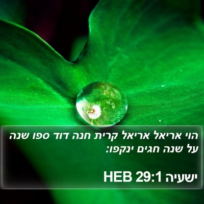 ישעיה 29:1 HEB Bible Verse Image