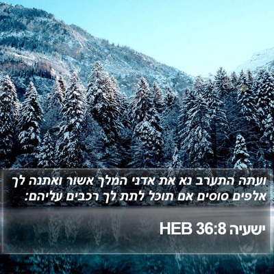 ישעיה 36:8 HEB Bible Verse Image