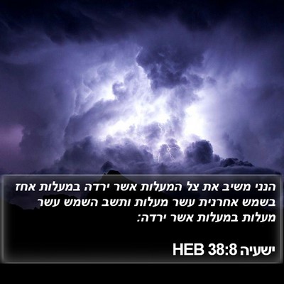 ישעיה 38:8 HEB Bible Verse Image