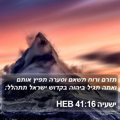 ישעיה 41:16 HEB Bible Verse Image