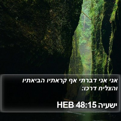 ישעיה 48:15 HEB Bible Verse Image