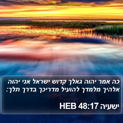 ישעיה 48:17 HEB Bible Verse Image