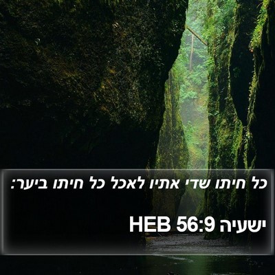 ישעיה 56:9 HEB Bible Verse Image