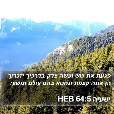 ישעיה 64:5 HEB Bible Verse Image
