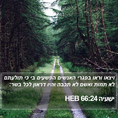 ישעיה 66:24 HEB Bible Verse Image