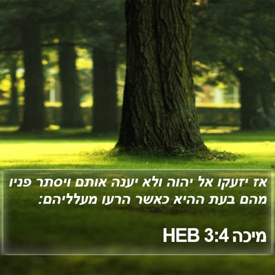 מיכה 3:4 HEB Bible Verse Image