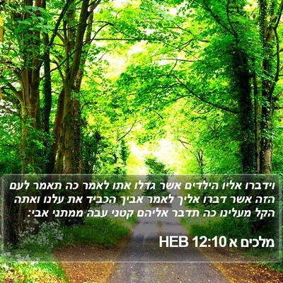 מלכים א 12:10 HEB Bible Verse Image