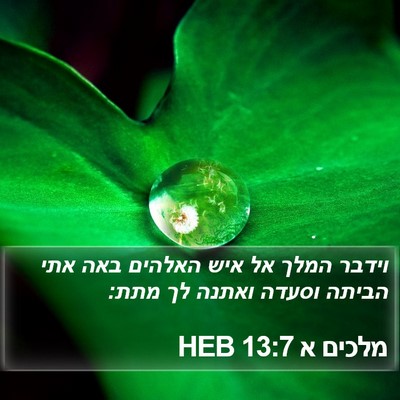 מלכים א 13:7 HEB Bible Verse Image