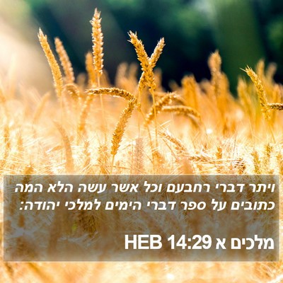 מלכים א 14:29 HEB Bible Verse Image