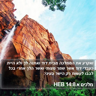 מלכים א 14:8 HEB Bible Verse Image