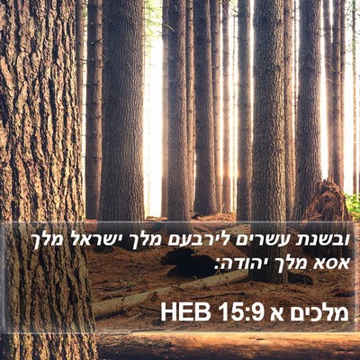מלכים א 15:9 HEB Bible Verse Image