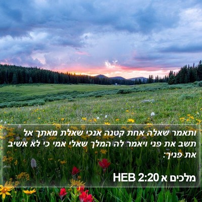 מלכים א 2:20 HEB Bible Verse Image