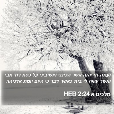מלכים א 2:24 HEB Bible Verse Image