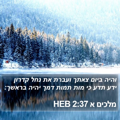 מלכים א 2:37 HEB Bible Verse Image