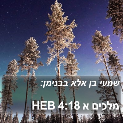 מלכים א 4:18 HEB Bible Verse Image