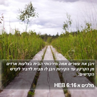 מלכים א 6:16 HEB Bible Verse Image