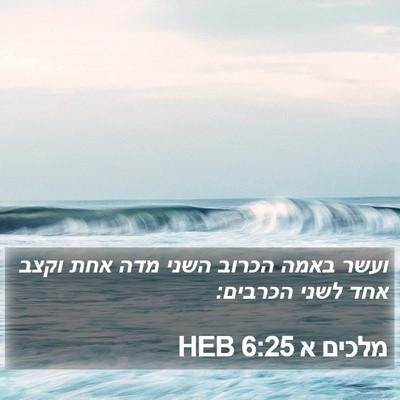 מלכים א 6:25 HEB Bible Verse Image