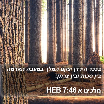 מלכים א 7:46 HEB Bible Verse Image