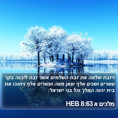 מלכים א 8:63 HEB Bible Verse Image