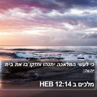 מלכים ב 12:14 HEB Bible Verse Image