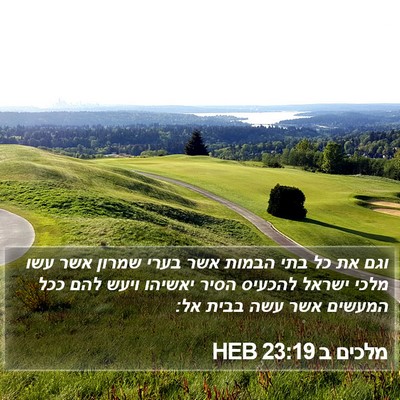 מלכים ב 23:19 HEB Bible Verse Image