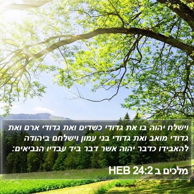 מלכים ב 24:2 HEB Bible Verse Image