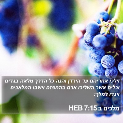 מלכים ב 7:15 HEB Bible Verse Image