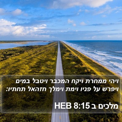 מלכים ב 8:15 HEB Bible Verse Image