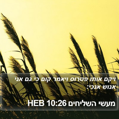 מעשי השליחים 10:26 HEB Bible Verse Image