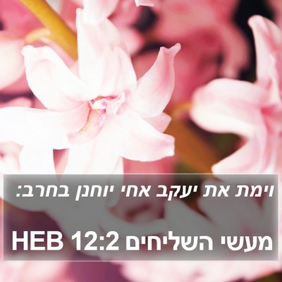 מעשי השליחים 12:2 HEB Bible Verse Image
