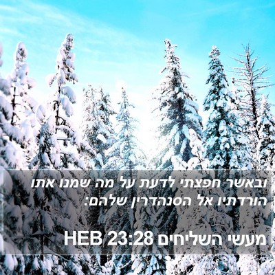 מעשי השליחים 23:28 HEB Bible Verse Image
